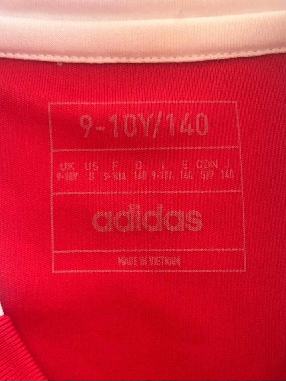 adidas Official Youth 24/25 Arsenal Soccer Jersey size 9/10Y - Picture 6 of 7